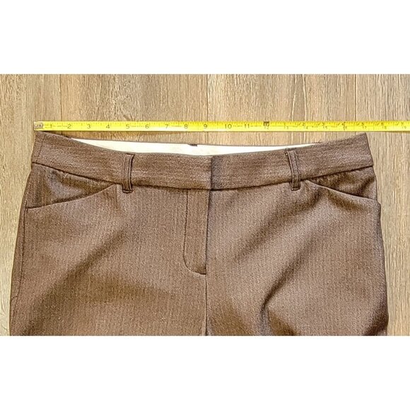 Vivienne Tam Womens Size 10 Brown Toupe Dress Pants Low Rise - Picture 6 of 7